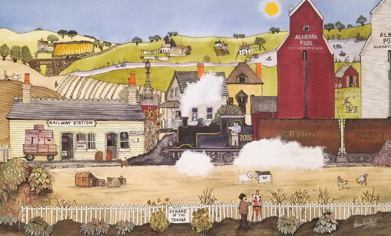 'All Aboard St. Albert' Art Print