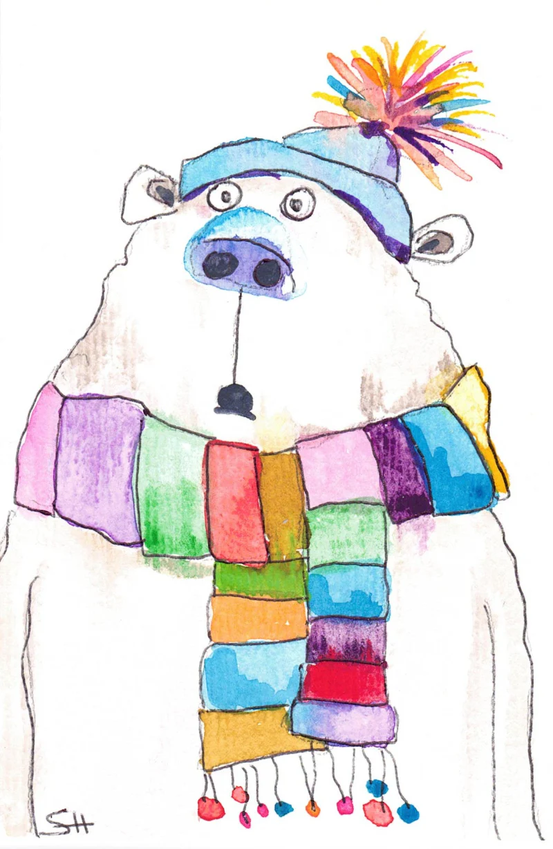 'Animal' 4 x 6 Original Art Cards by Sabine Hahnel - Image 2