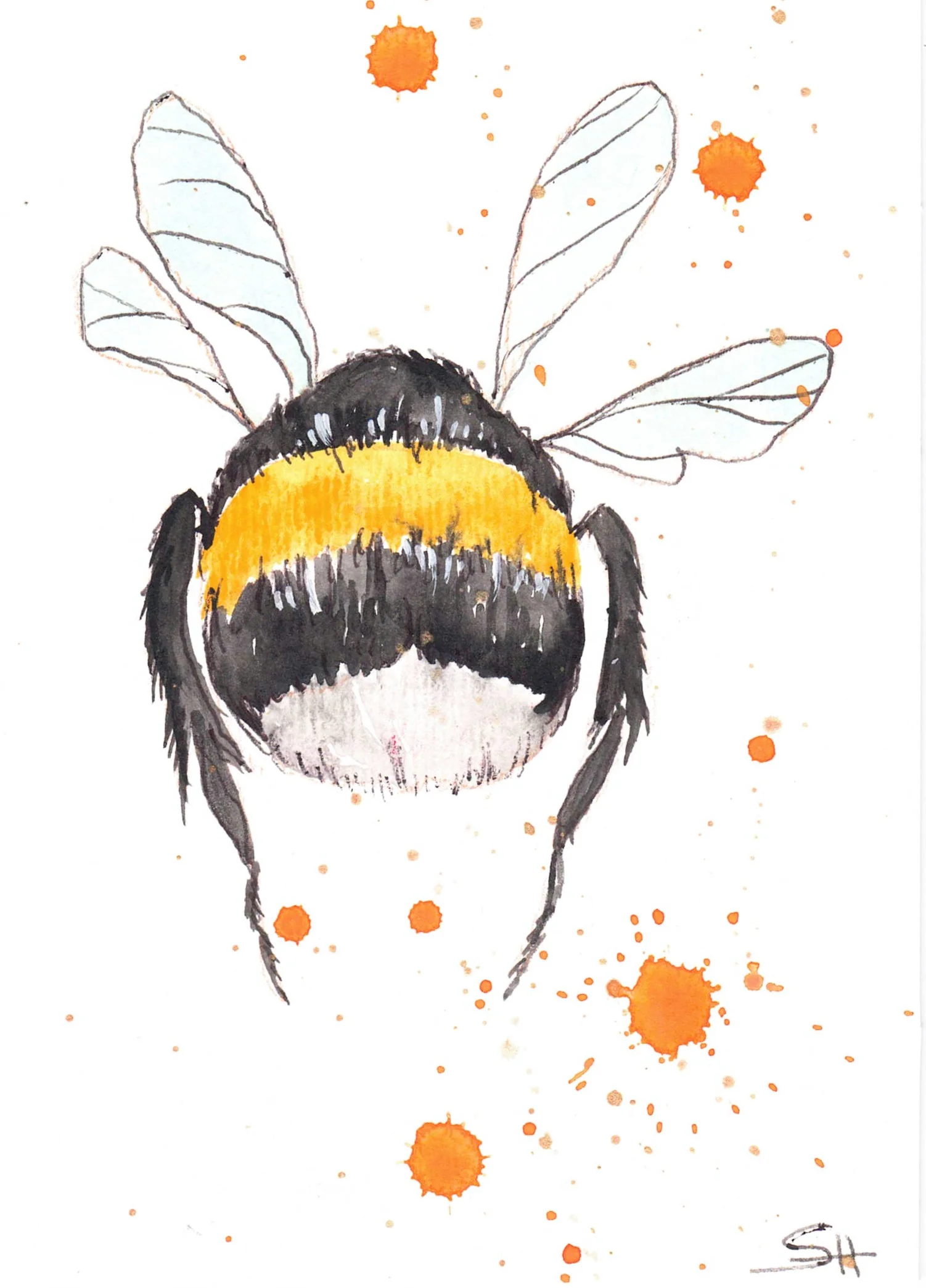 'Animal Series' 5 x 7 Original Art Cards by Sabine Hahnel - Image 11
