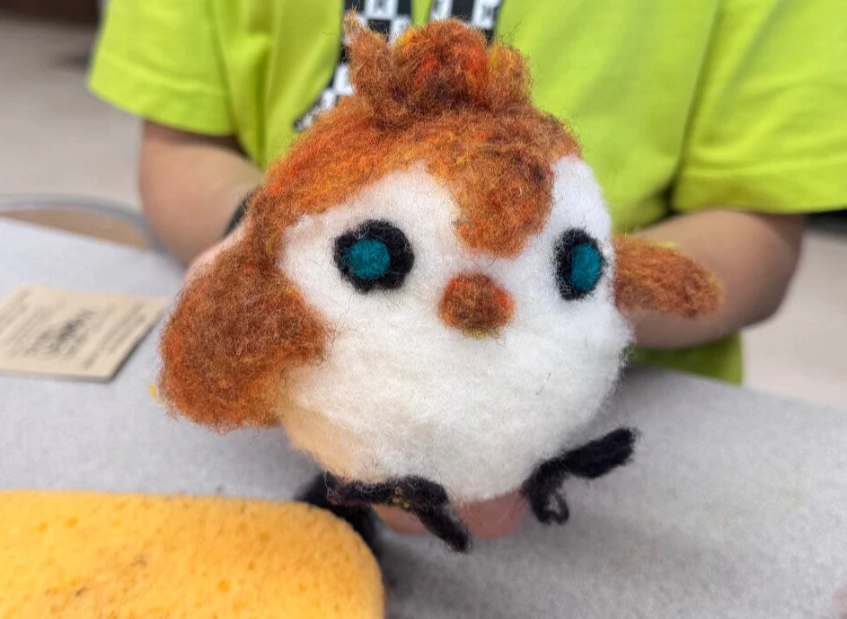 Needle Felted Owl (In-Person) - Image 2
