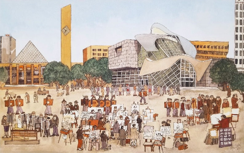'Awaiting the Grand Opening' Art Print