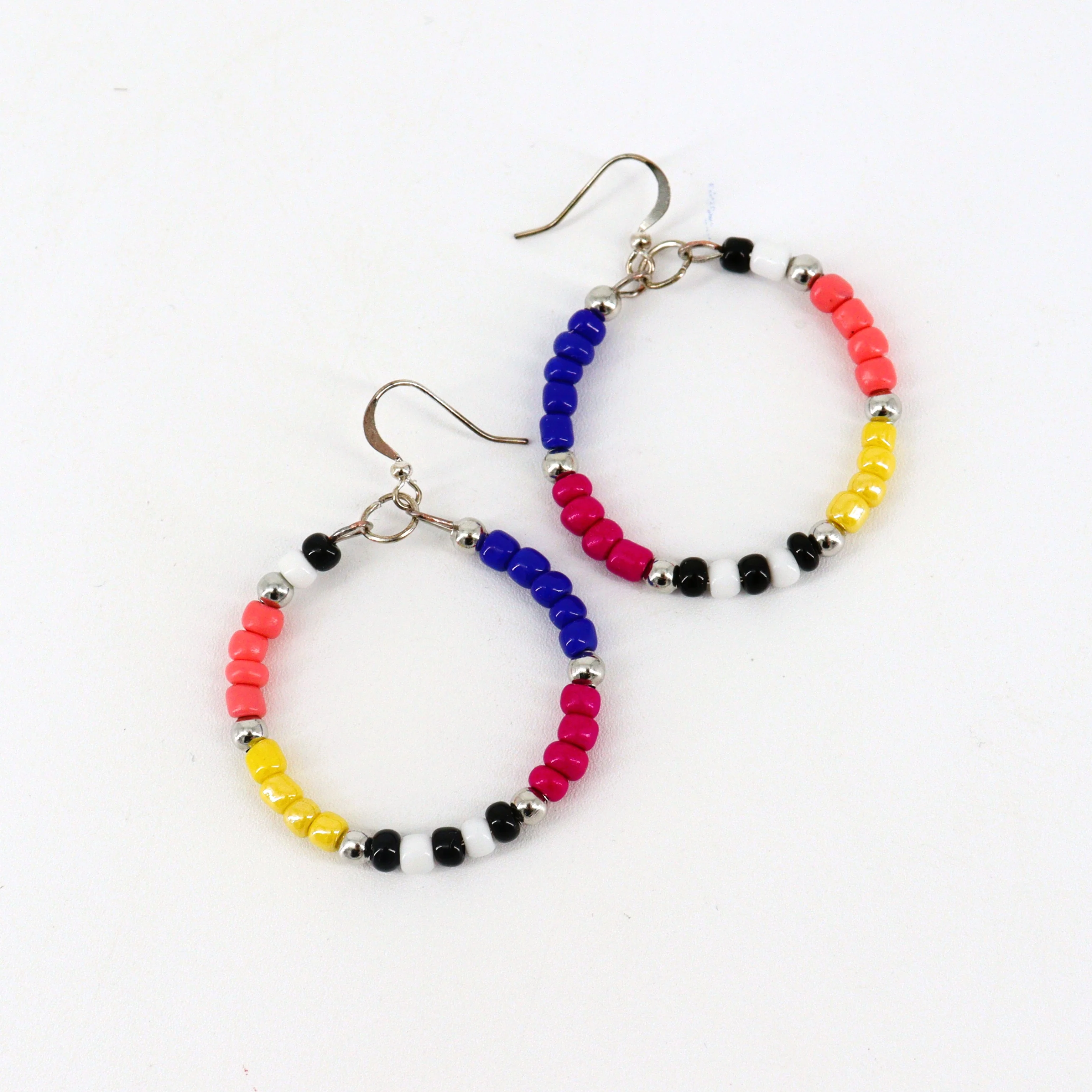 Beaded Hoop Earrings - Image 3