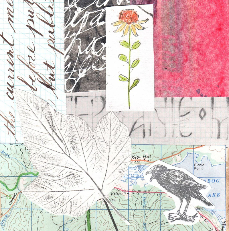 'Bird Series' Handmade Collage Card - Image 3