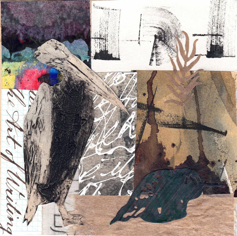 'Bird Series' Handmade Collage Card - Image 4