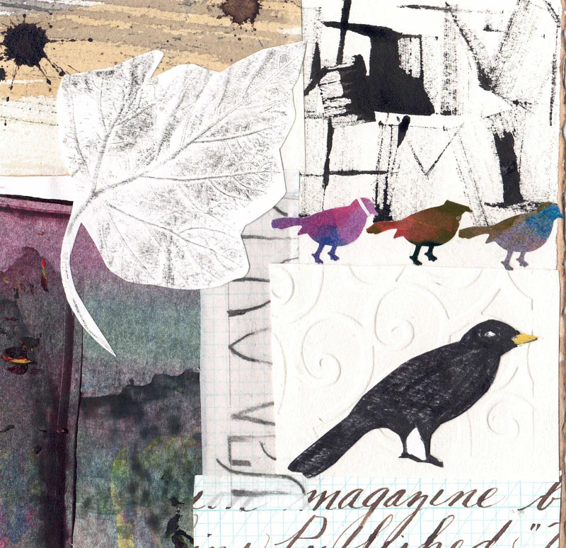 'Bird Series' Handmade Collage Card - Image 6