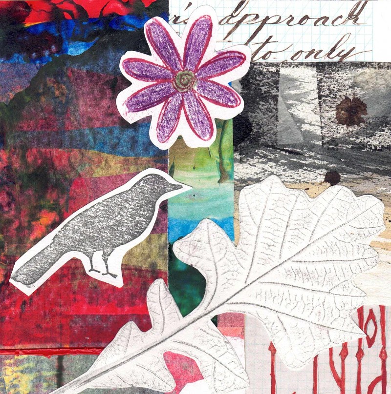 'Bird Series' Handmade Collage Card - Image 8