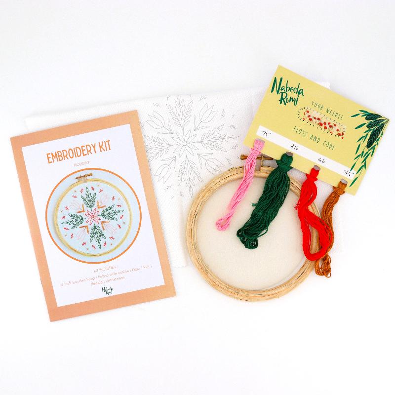 'Holiday' Embroidery Kit