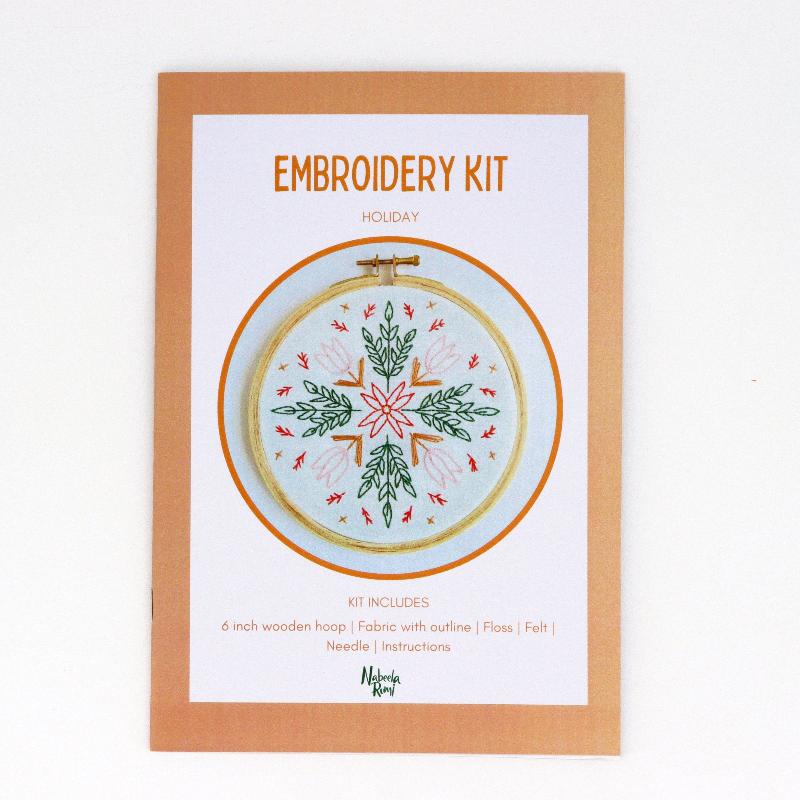 'Holiday' Embroidery Kit - Image 2