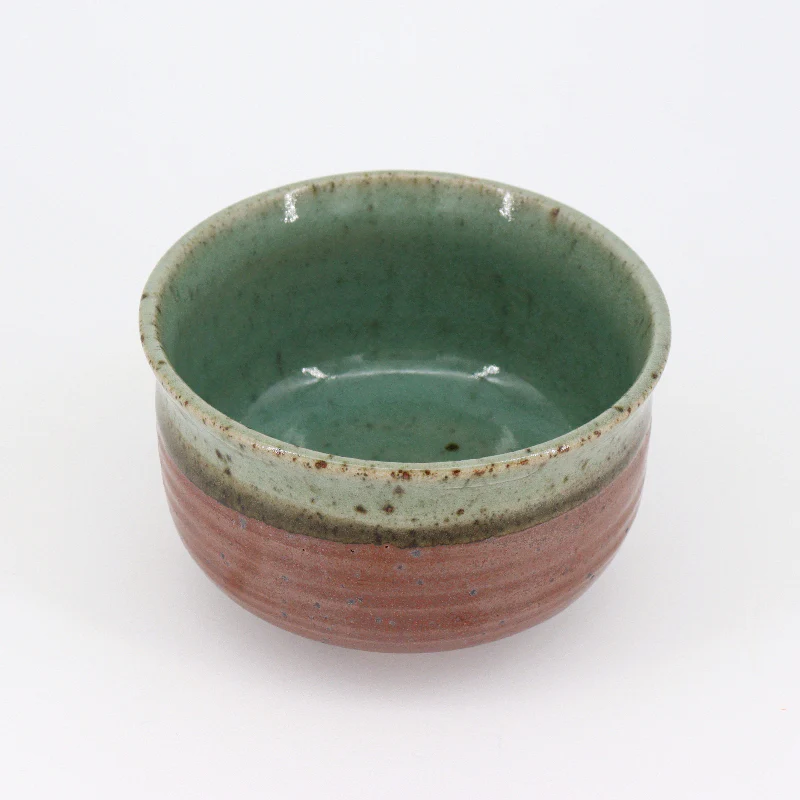 Brown & Green Speckled Ceramic Bowl