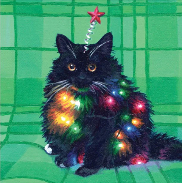 'Cats' Expressive Animal Portrait Art Cards by Robin Good - Image 14