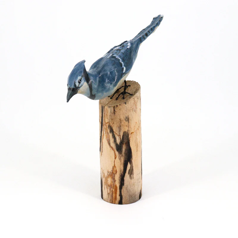 Ceramic Blue Jay Sculpture - Image 2