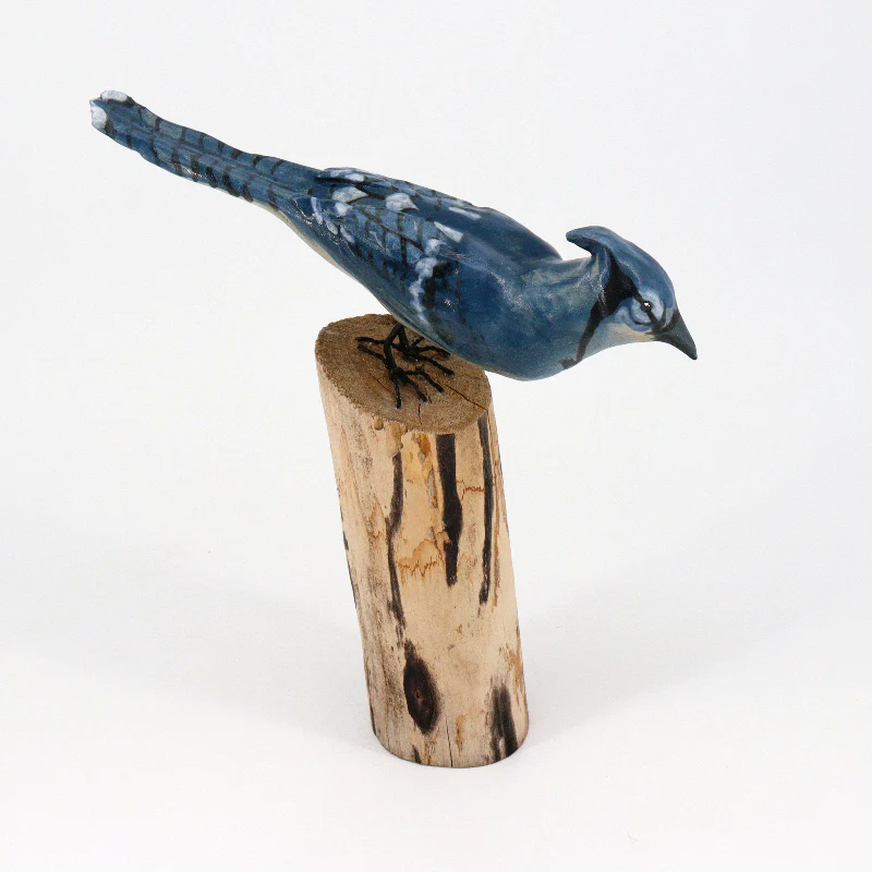 Ceramic Blue Jay Sculpture - Image 3