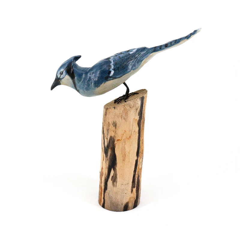 Ceramic Blue Jay Sculpture - Image 4