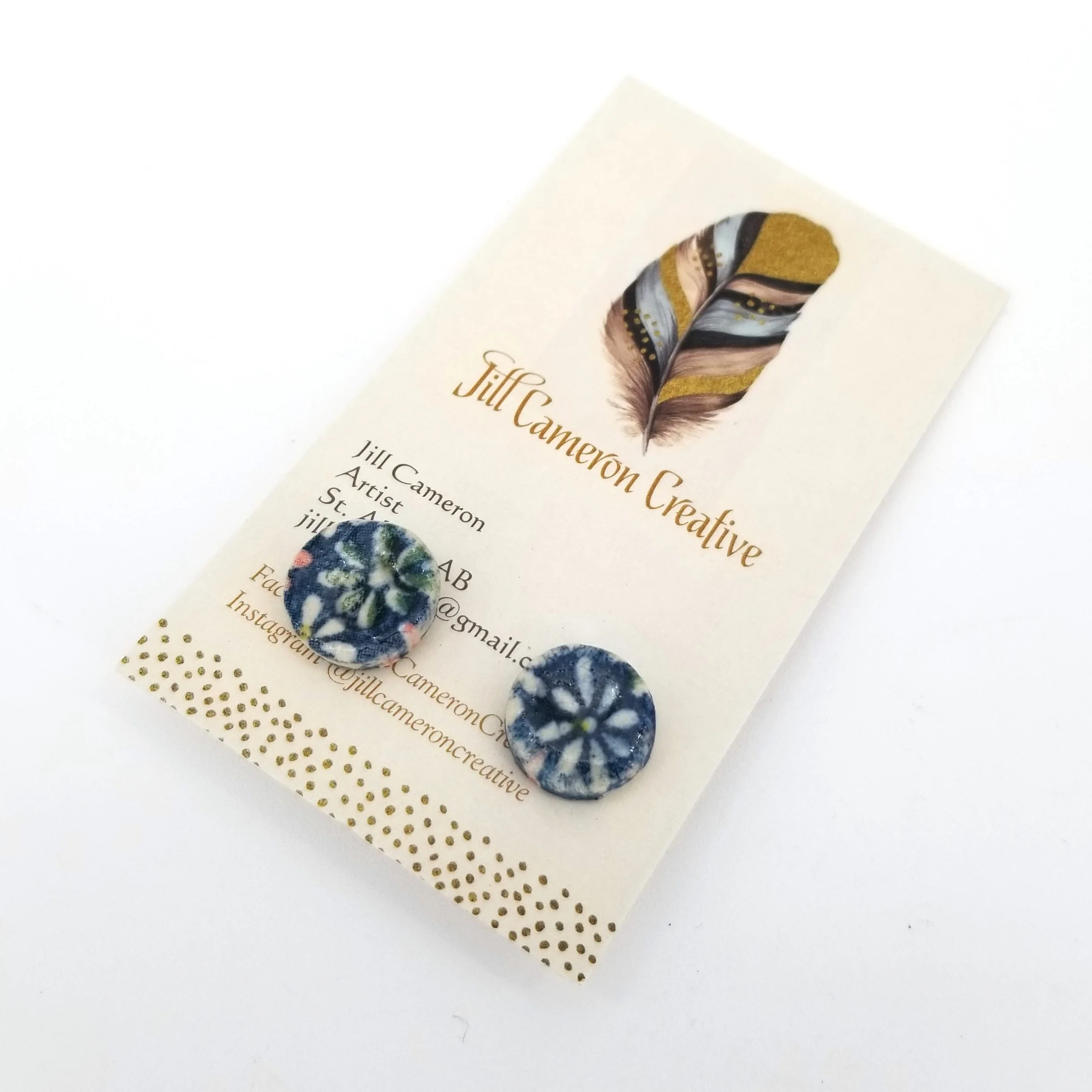 Porcelain Stud Earrings