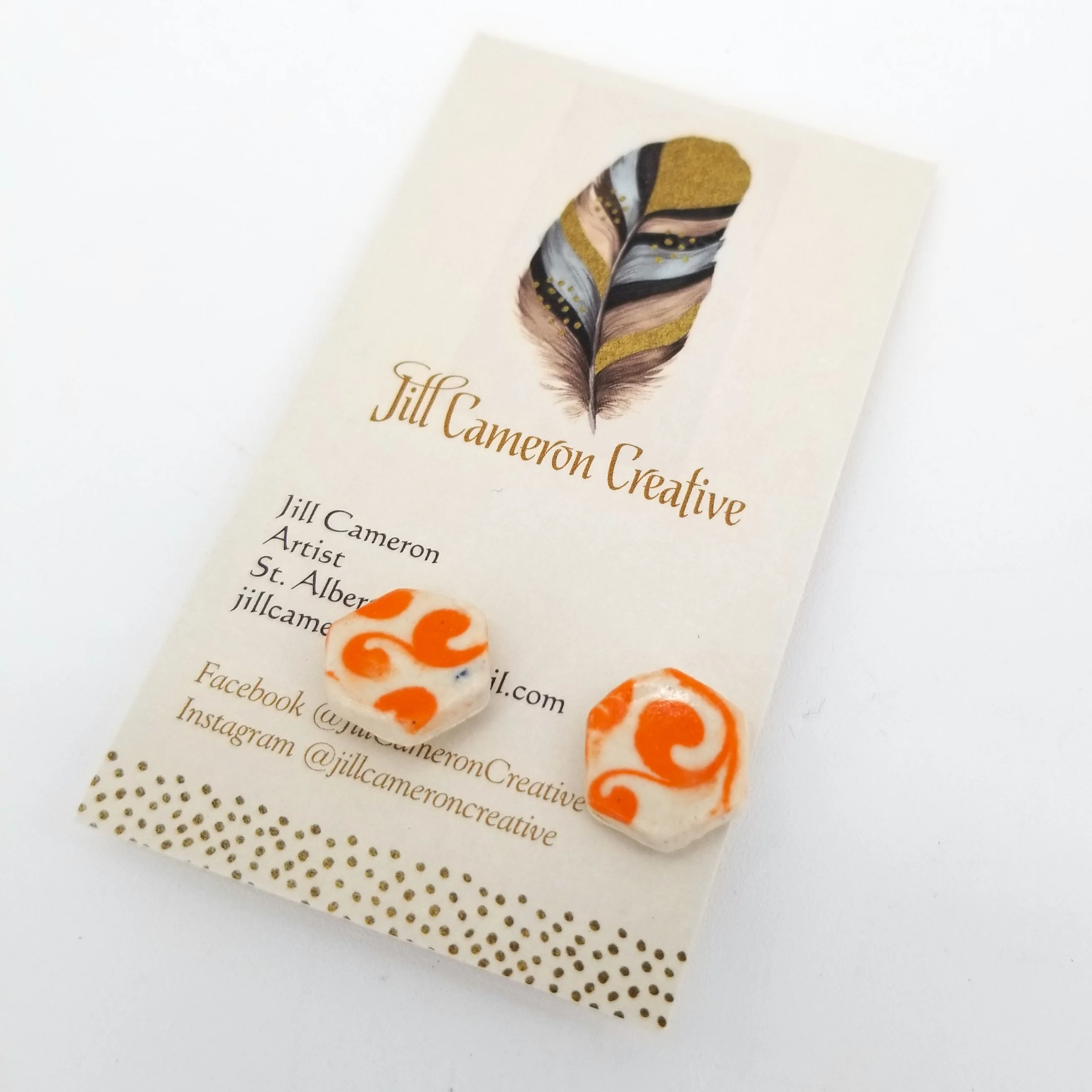 Porcelain Stud Earrings - Image 10