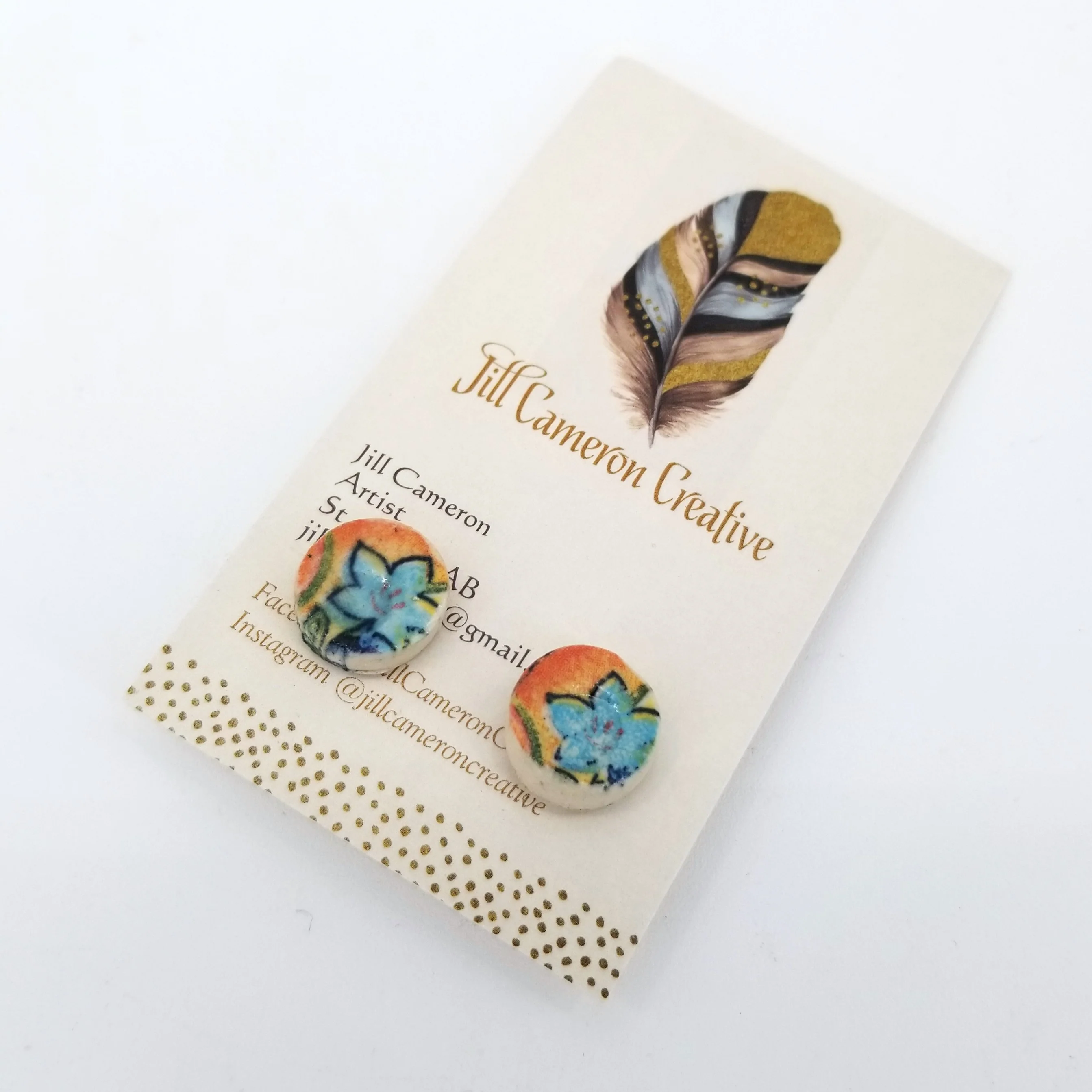 Porcelain Stud Earrings - Image 11