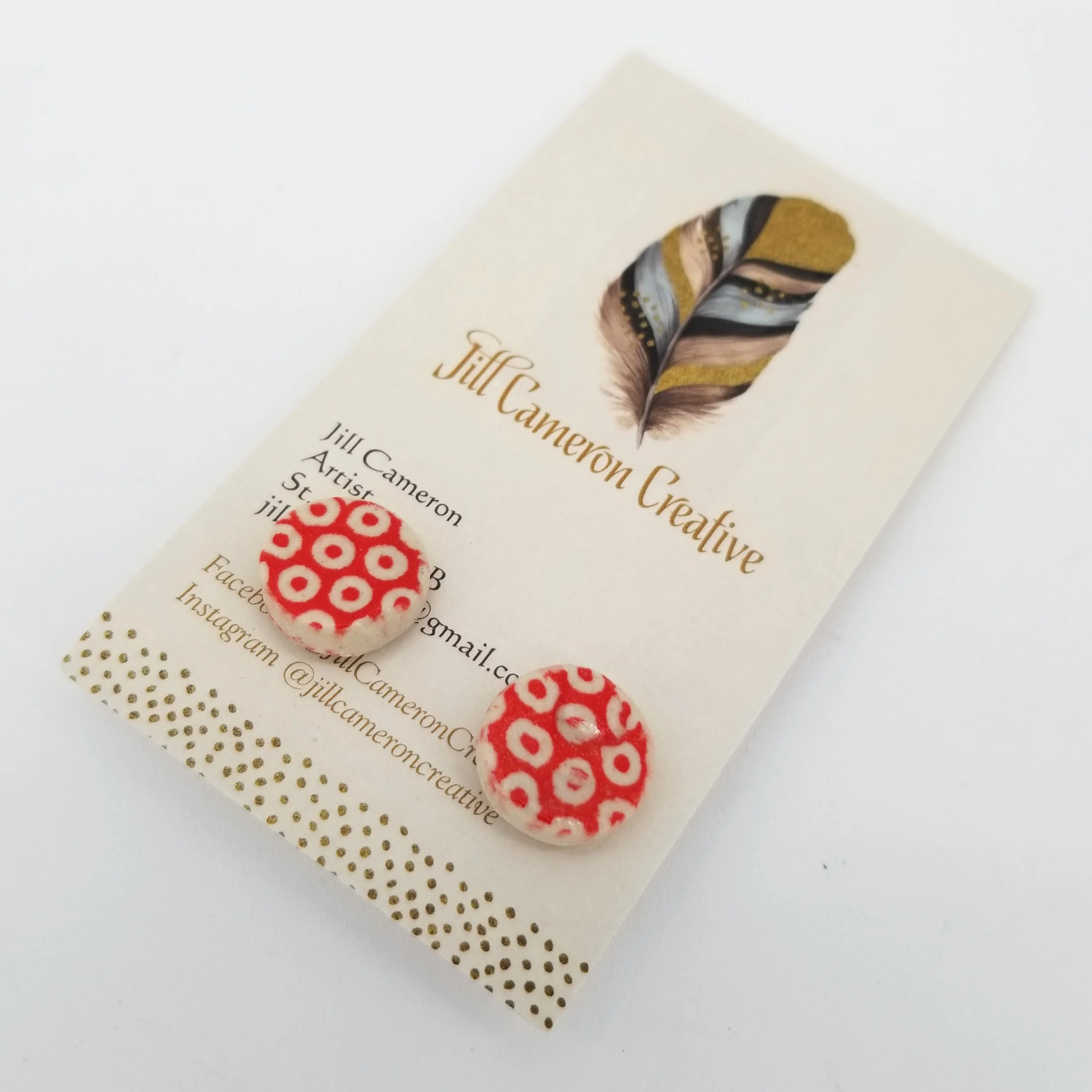 Porcelain Stud Earrings - Image 12