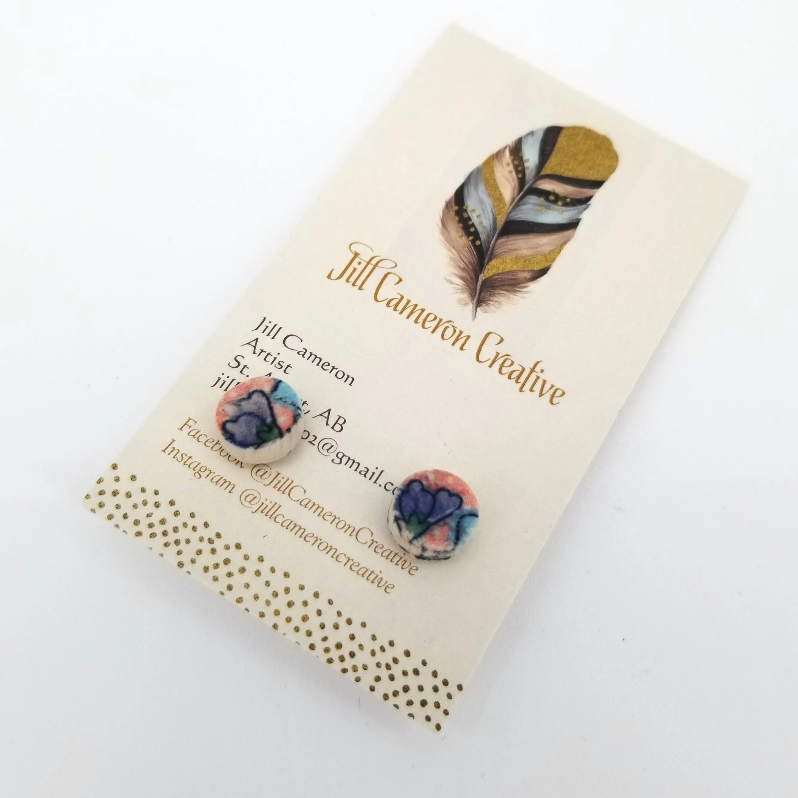 Porcelain Stud Earrings - Image 6