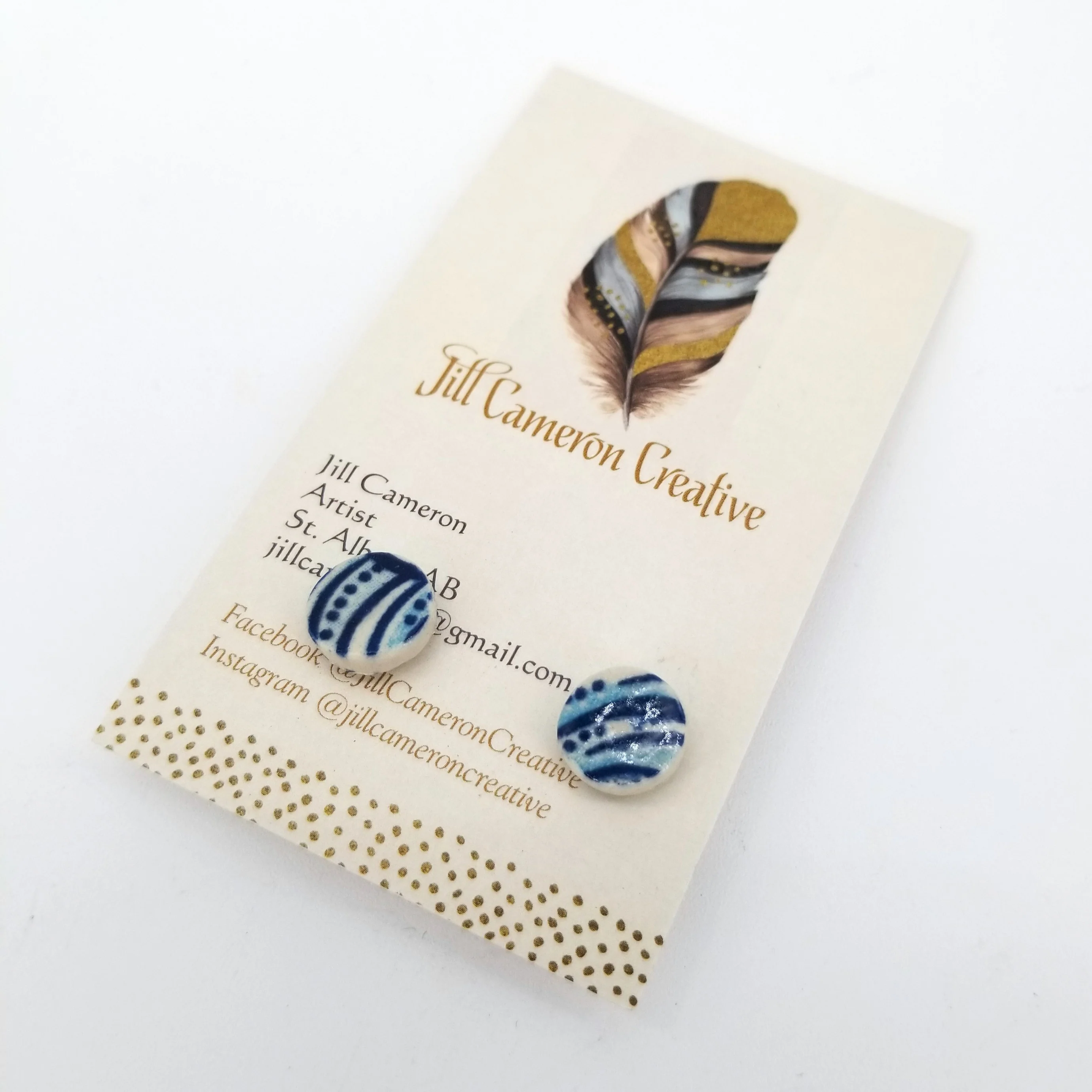 Porcelain Stud Earrings - Image 8