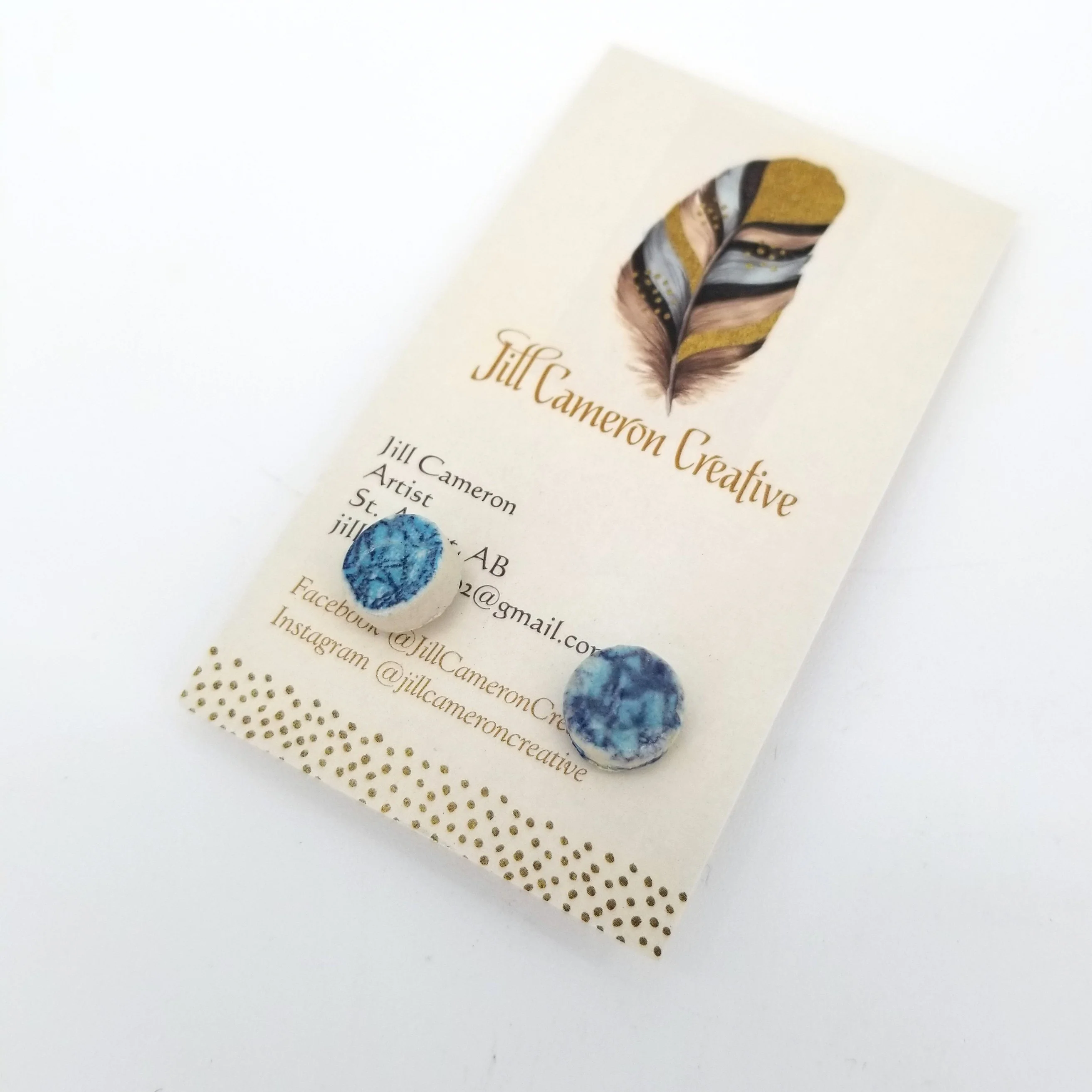 Porcelain Stud Earrings - Image 9