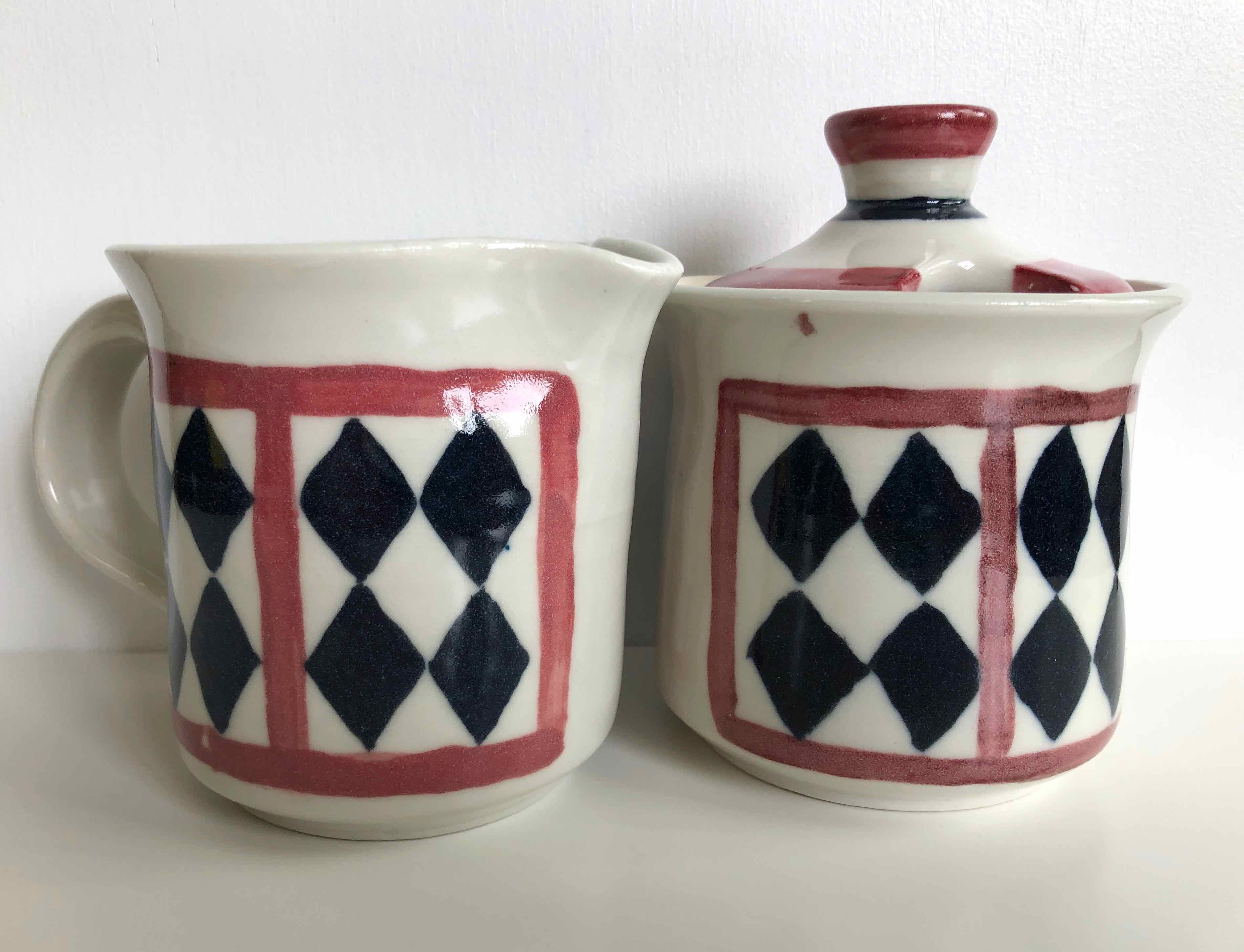 Checkers Cream and Sugar Set - Image 2