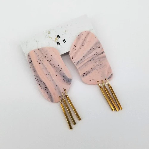 'Clay Classics' Clay, Resin & Acrylic Earrings - Image 4