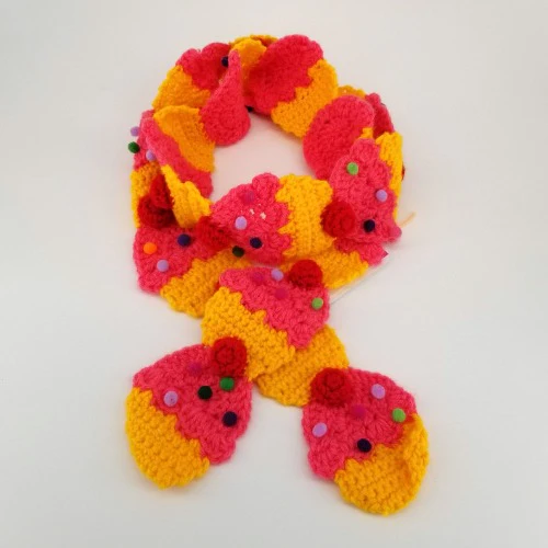 Crochet Icecream Scarf