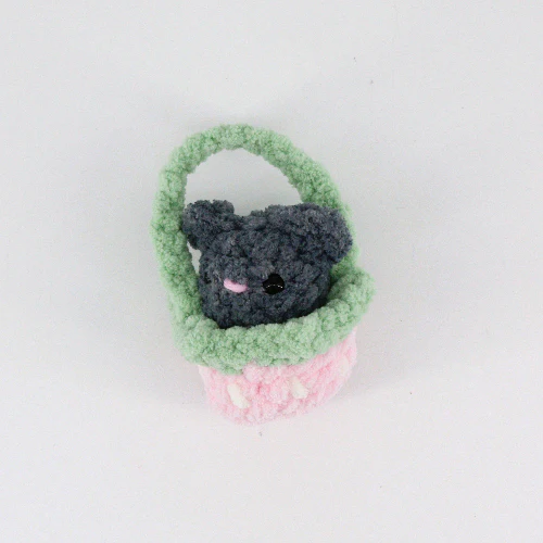 Crocheted Critter in a Basket - Image 10