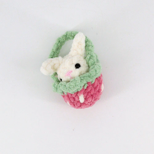 Crocheted Critter in a Basket - Image 11