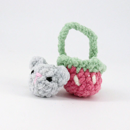 Crocheted Critter in a Basket - Image 4