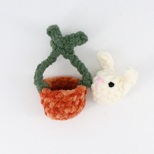 Crocheted Critter in a Basket - Image 8