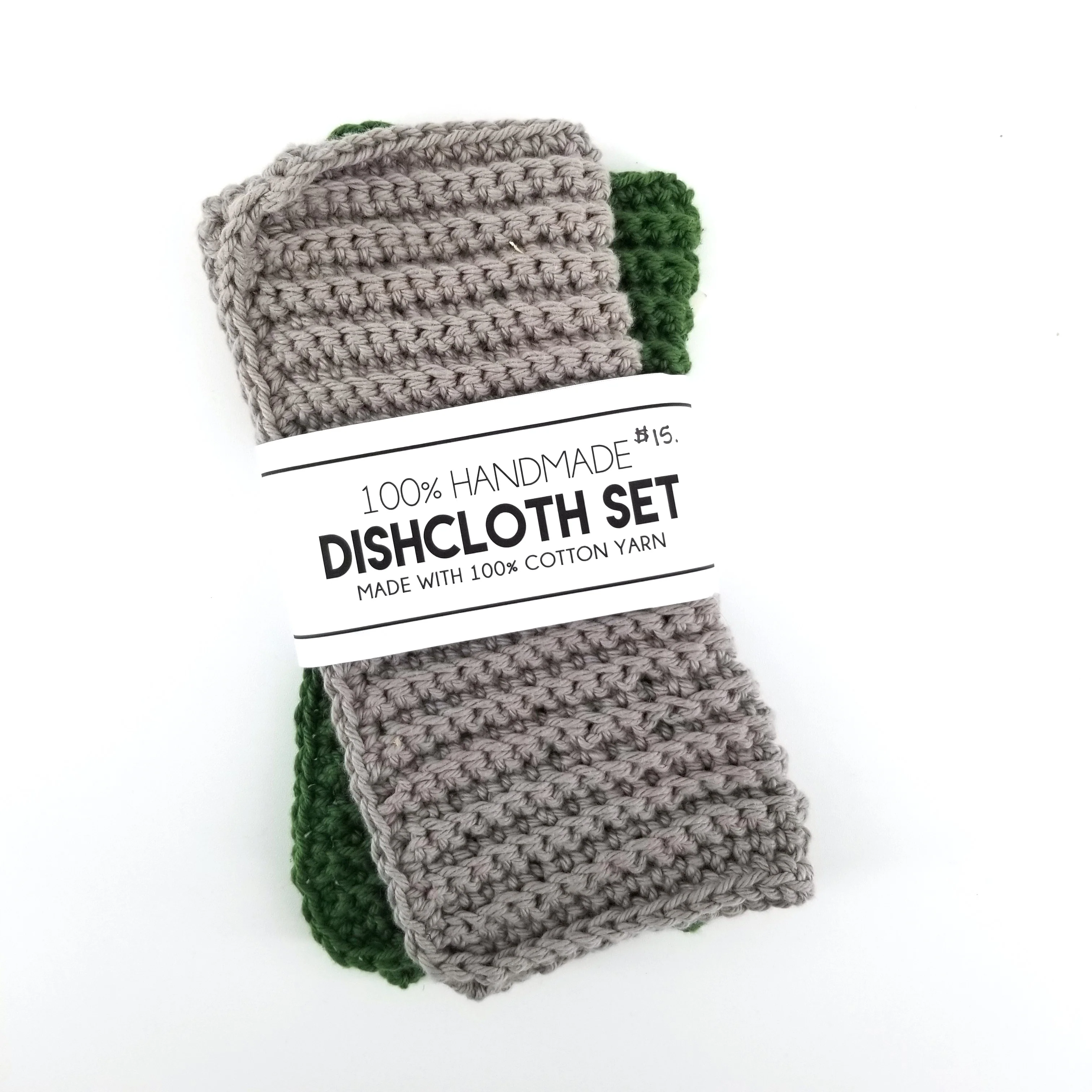 Hand Knit Dish Cloths - Image 3
