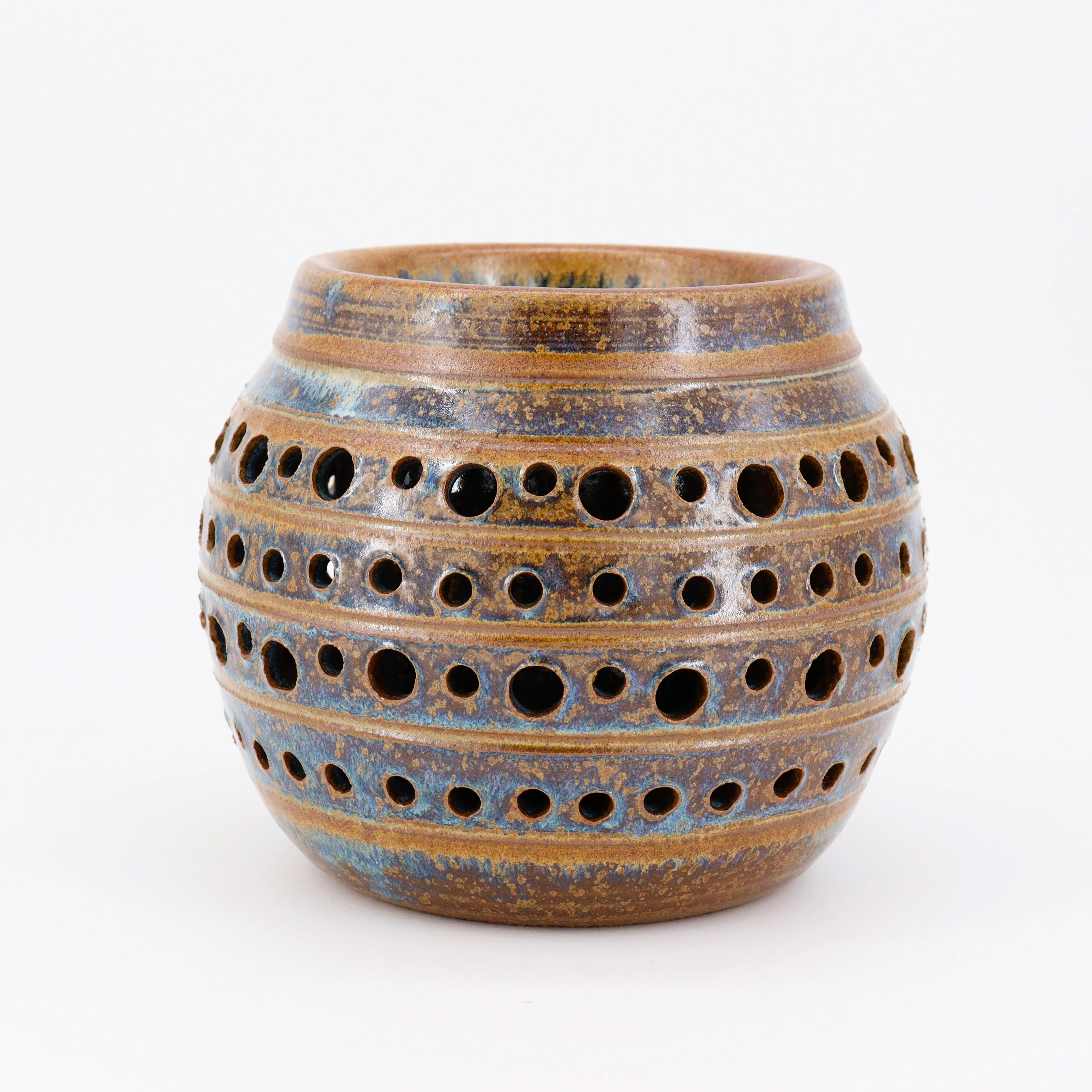 Double Walled & Pierced Ceramic Pot