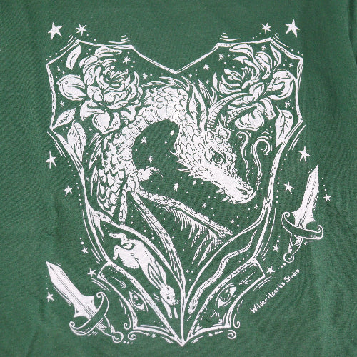 'Dragon of My Heart' Hand Silkscreened Magical Creature T-Shirt - Image 2