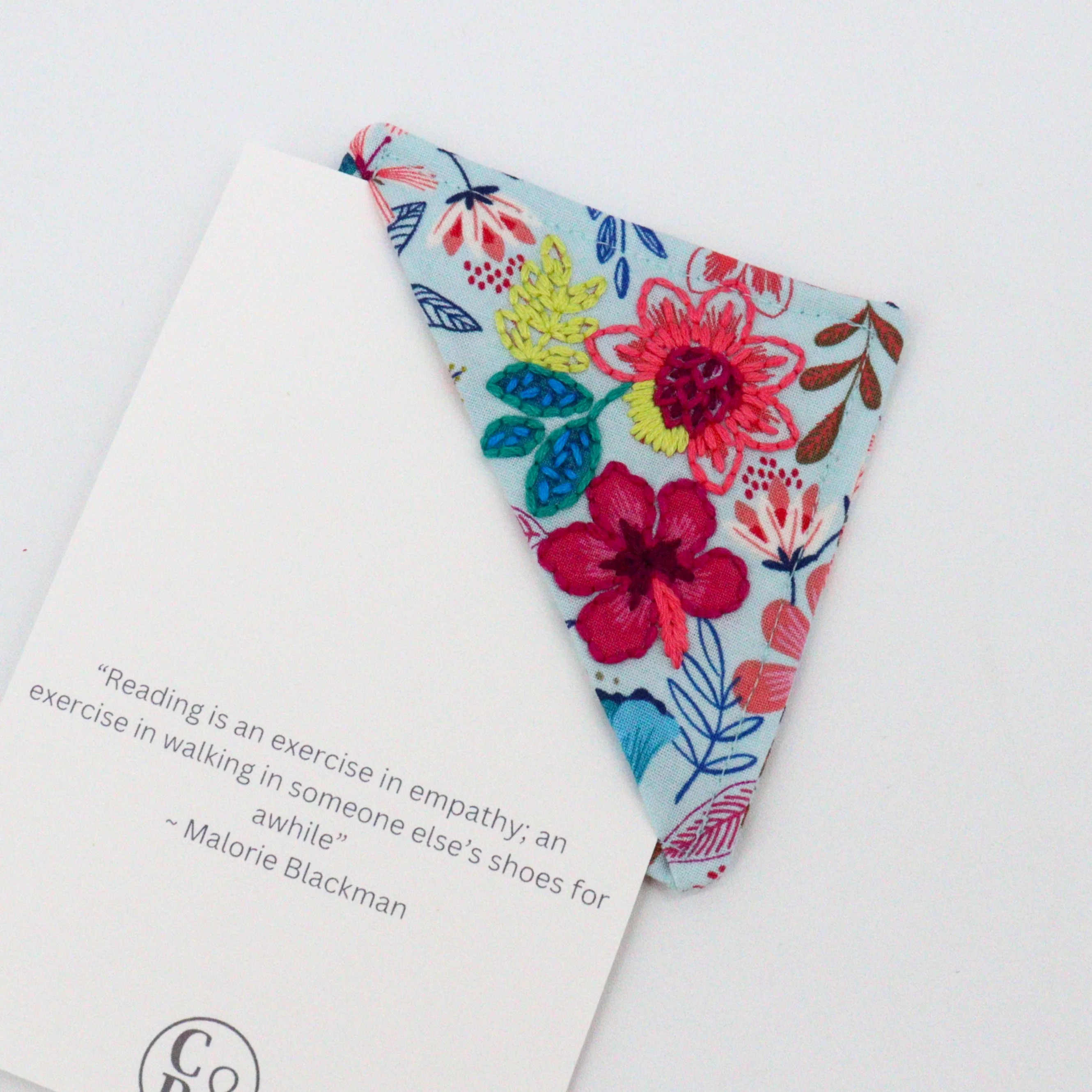 Embroidered Fabric Bookmark Corners - Image 15