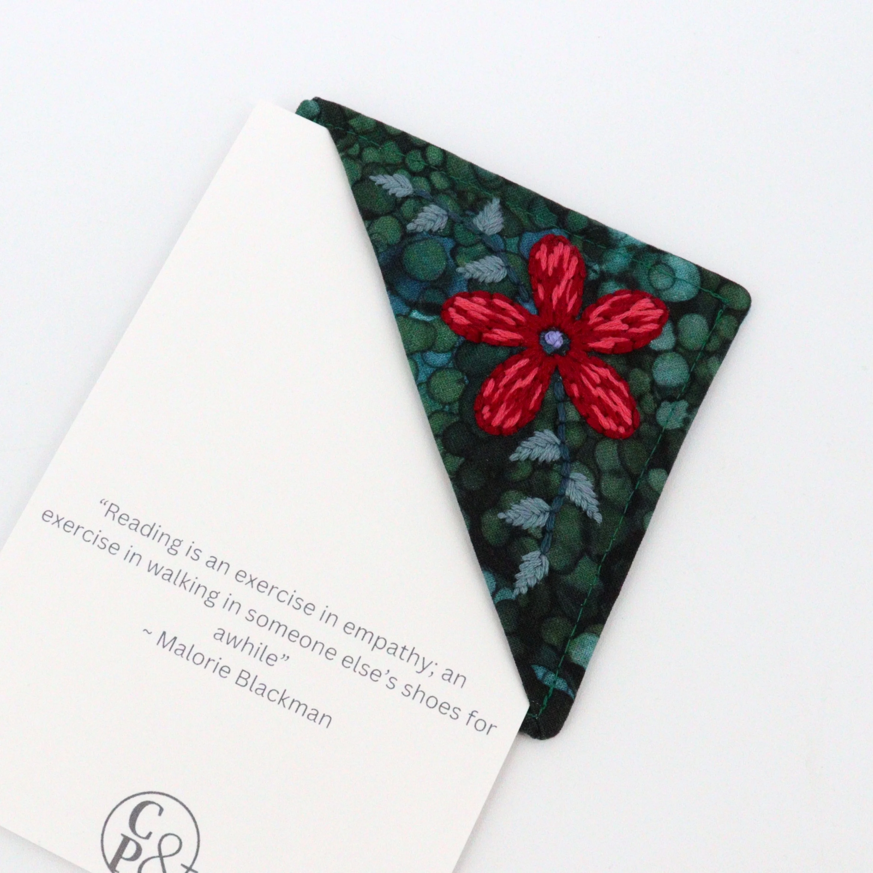 Embroidered Fabric Bookmark Corners - Image 5