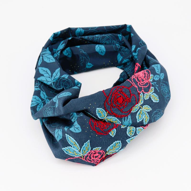 Hand Embroidered Infinity Scarf - Image 14