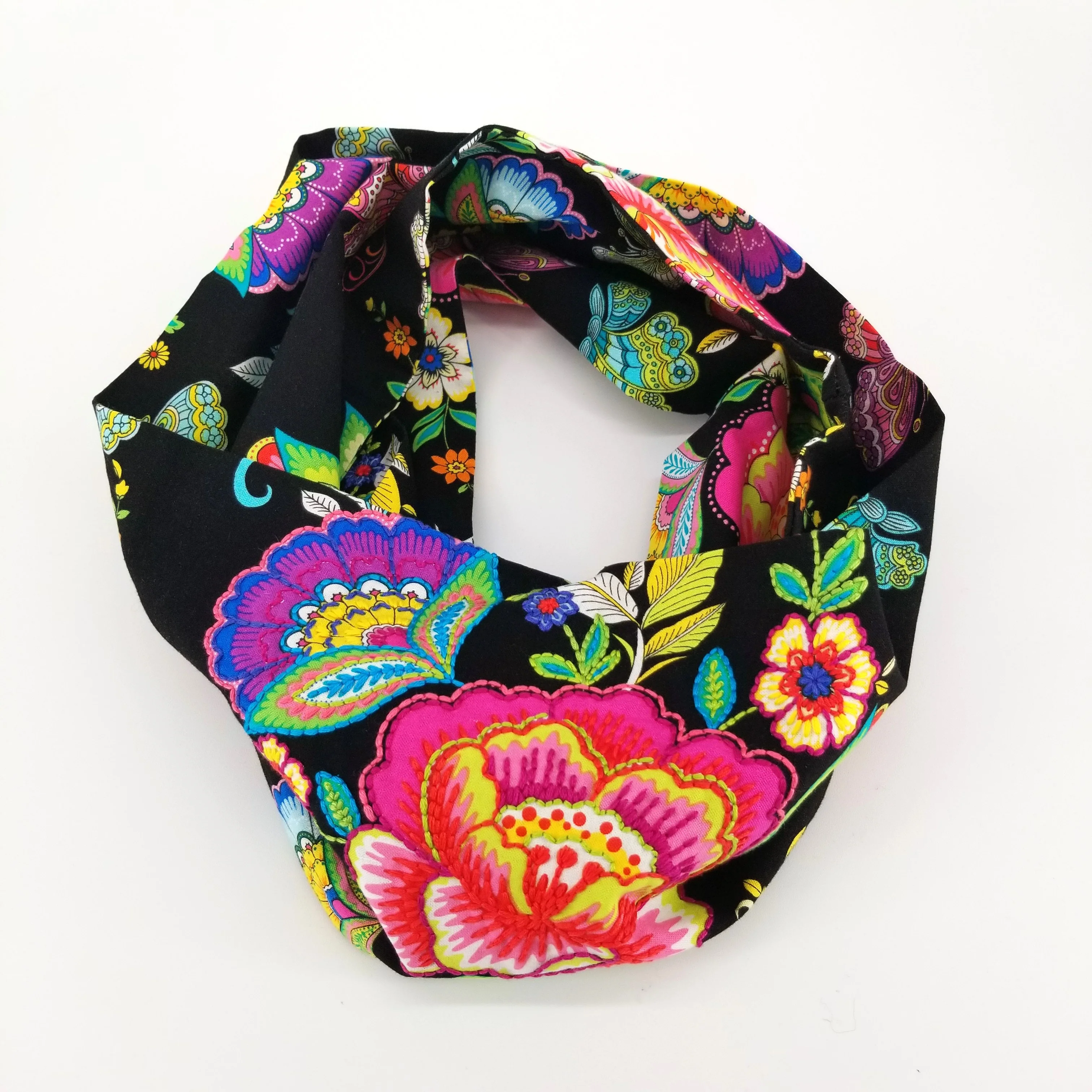 Hand Embroidered Infinity Scarf - Image 4