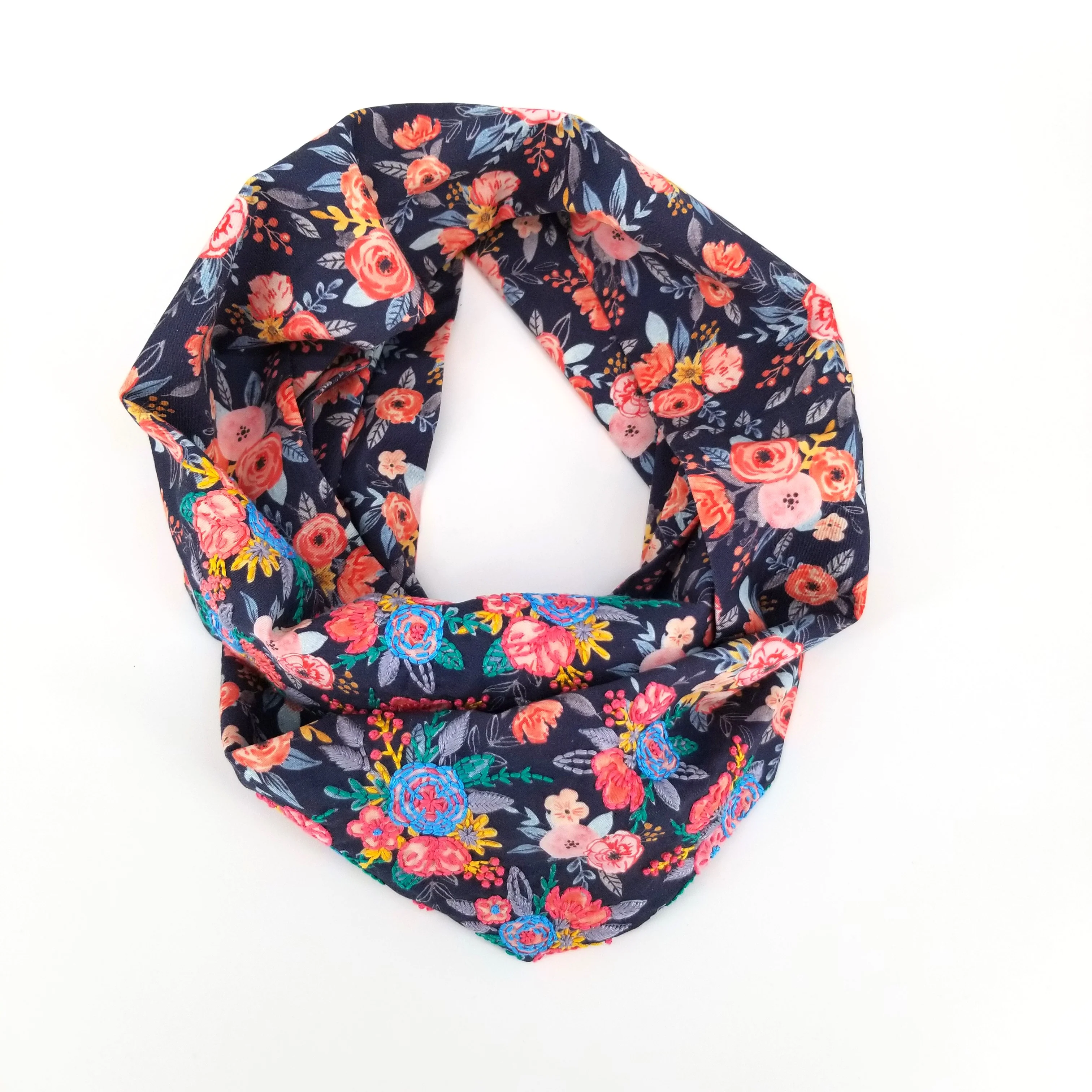 Hand Embroidered Infinity Scarf - Image 5