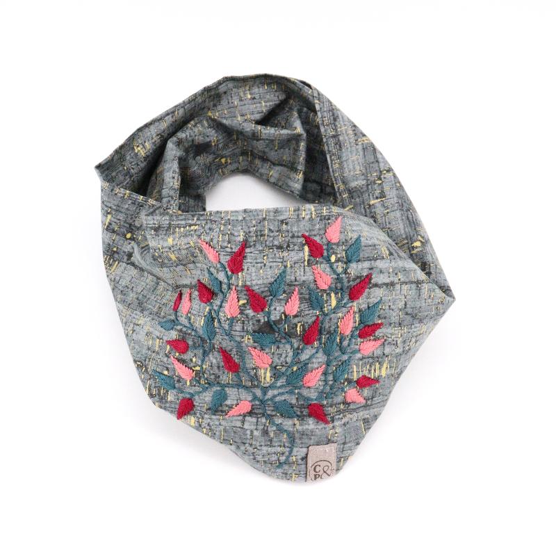 Hand Embroidered Infinity Scarf - Image 6