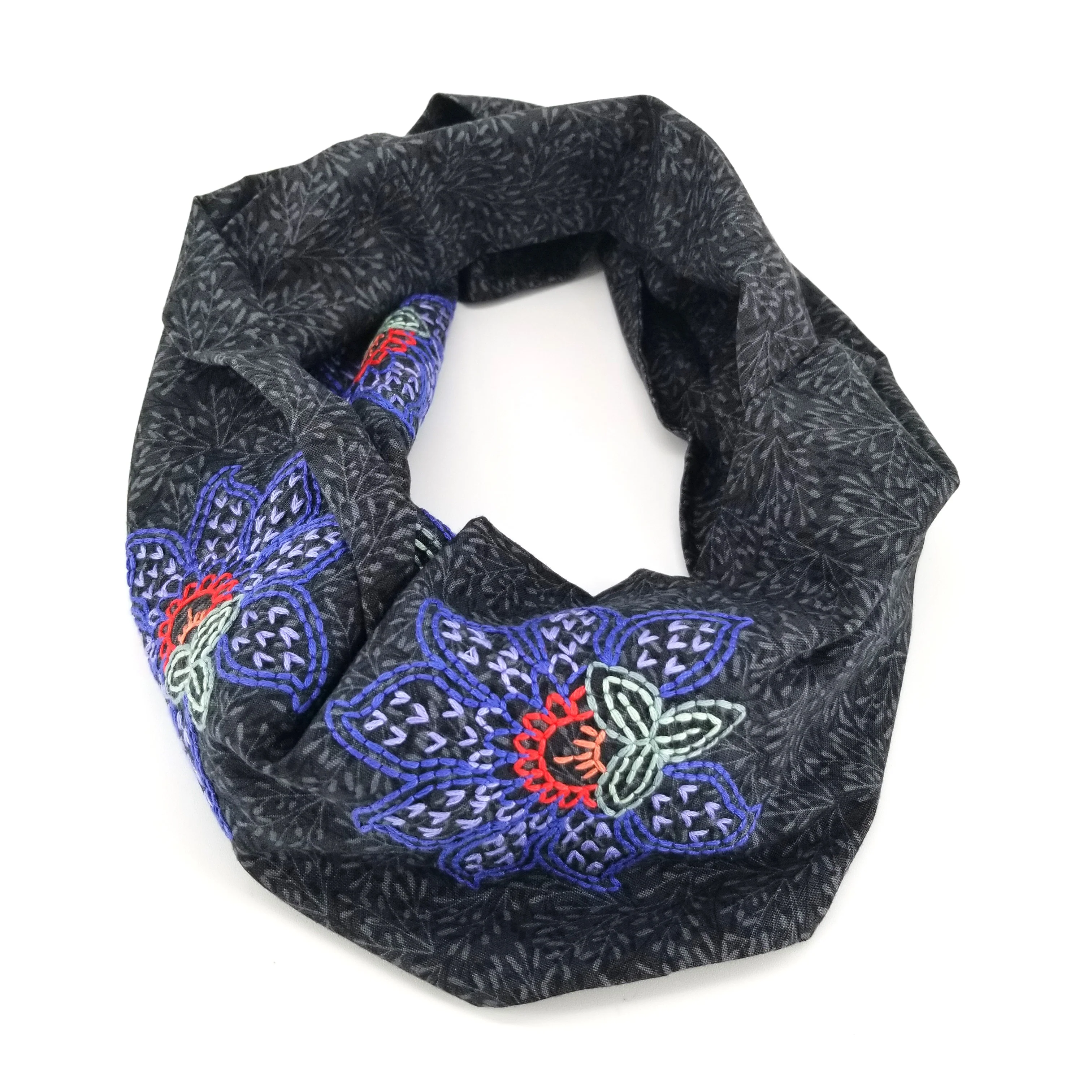 Hand Embroidered Infinity Scarf - Image 7