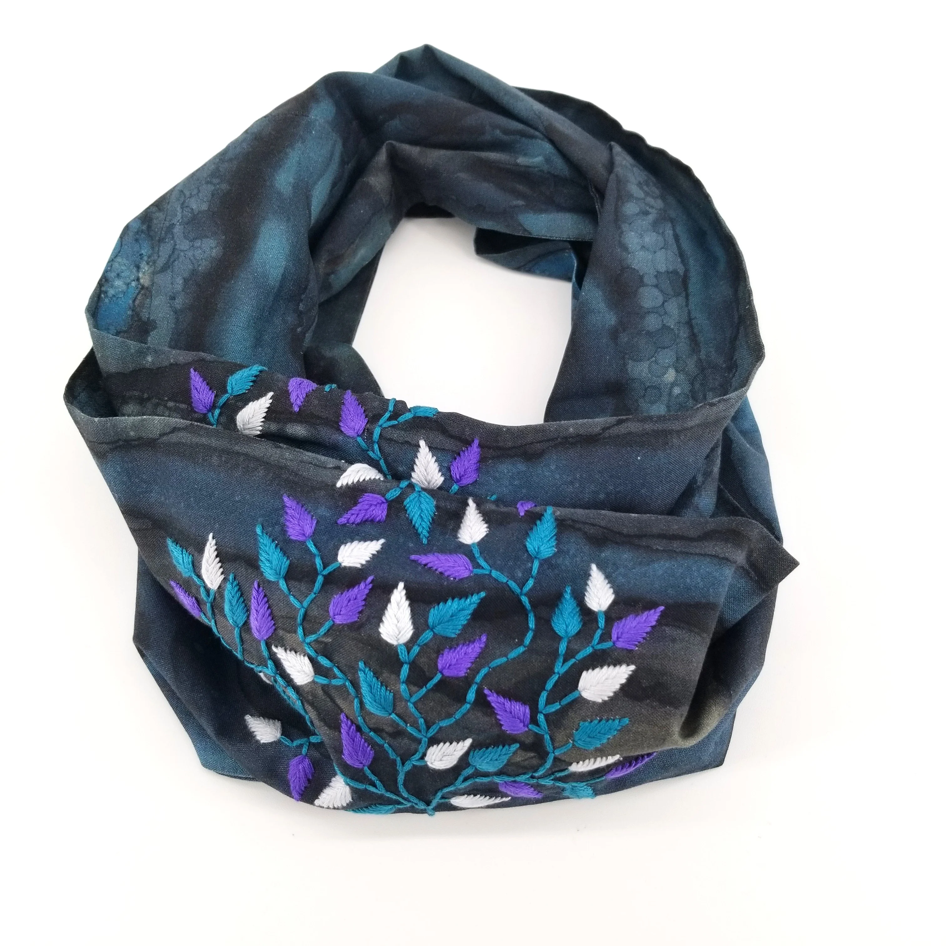 Hand Embroidered Infinity Scarf - Image 8