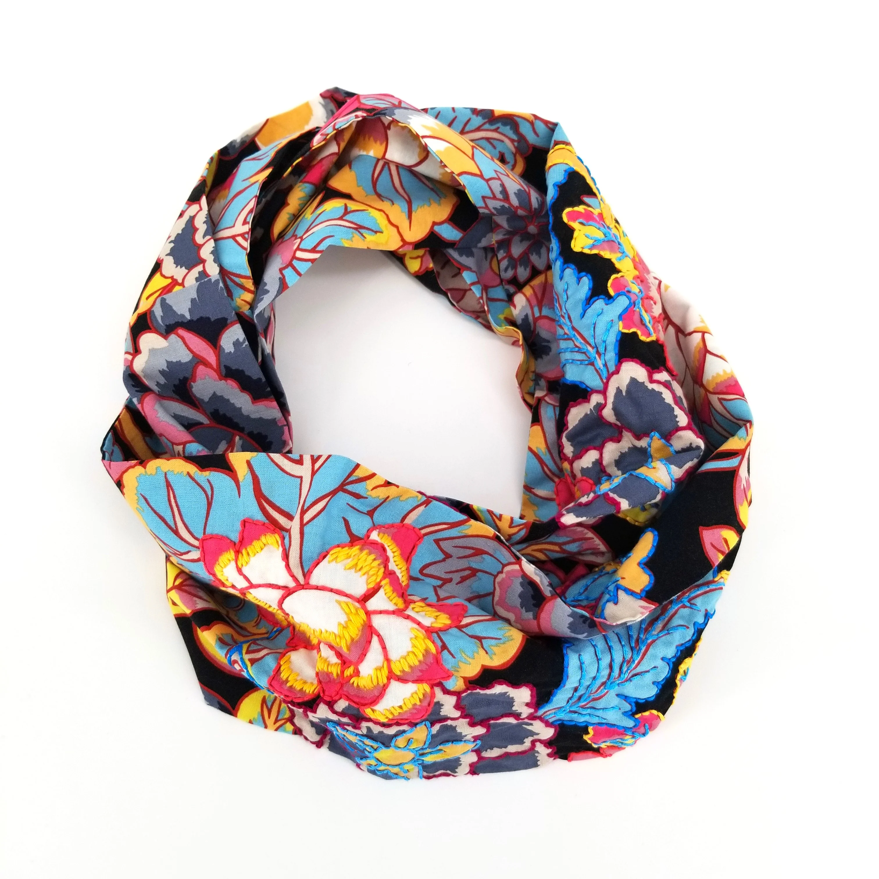 Hand Embroidered Infinity Scarf - Image 9