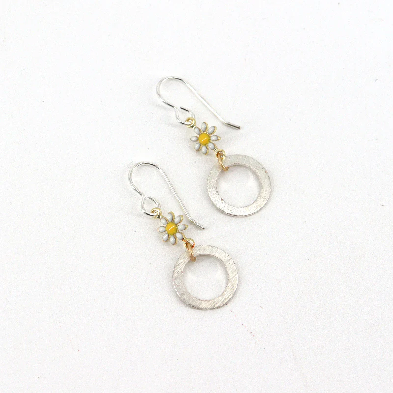 'Enamel Daisy Flower' Earrings - Image 6