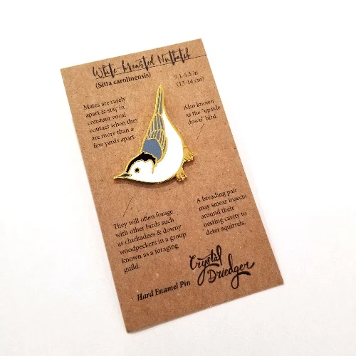 Gold Plated Enamel Bird Pins - Image 15