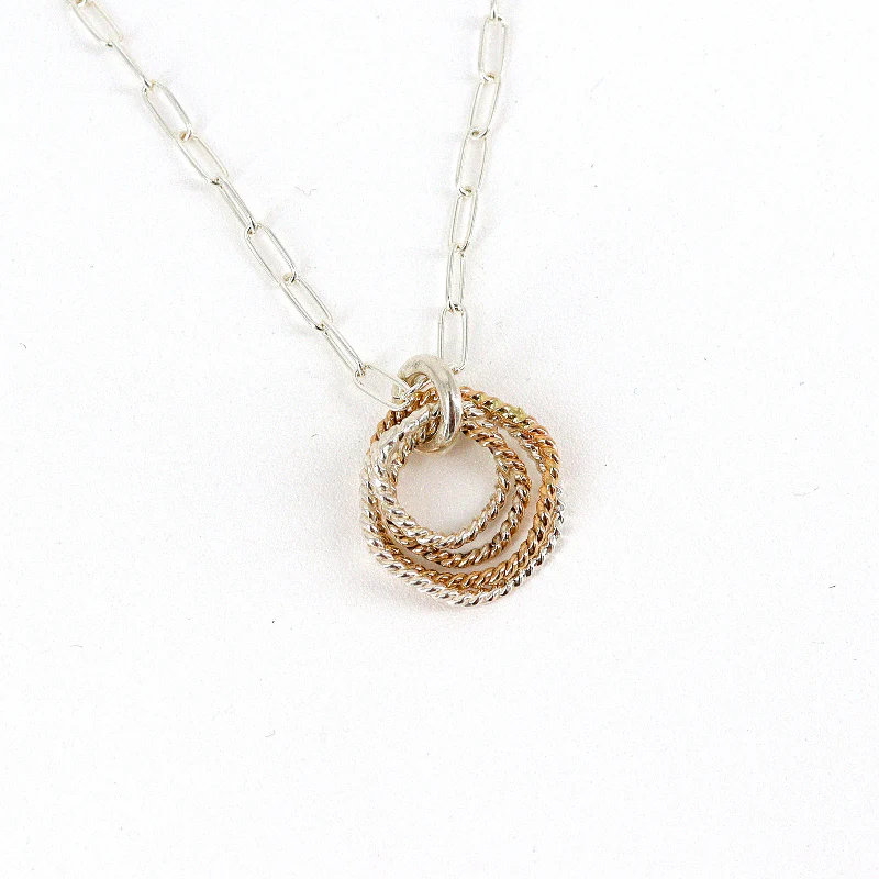 'Entwined Collection' 4 Entwined Layered Link Necklace - Image 2