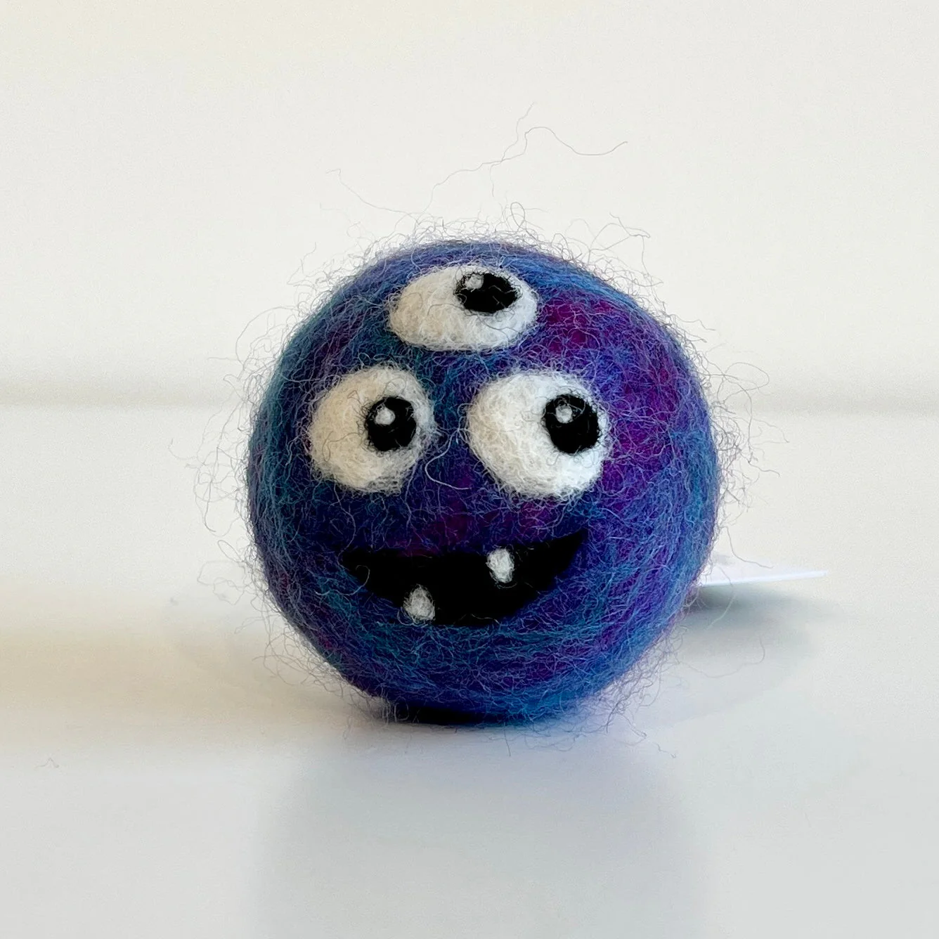 Felted Monster Head Ornaments