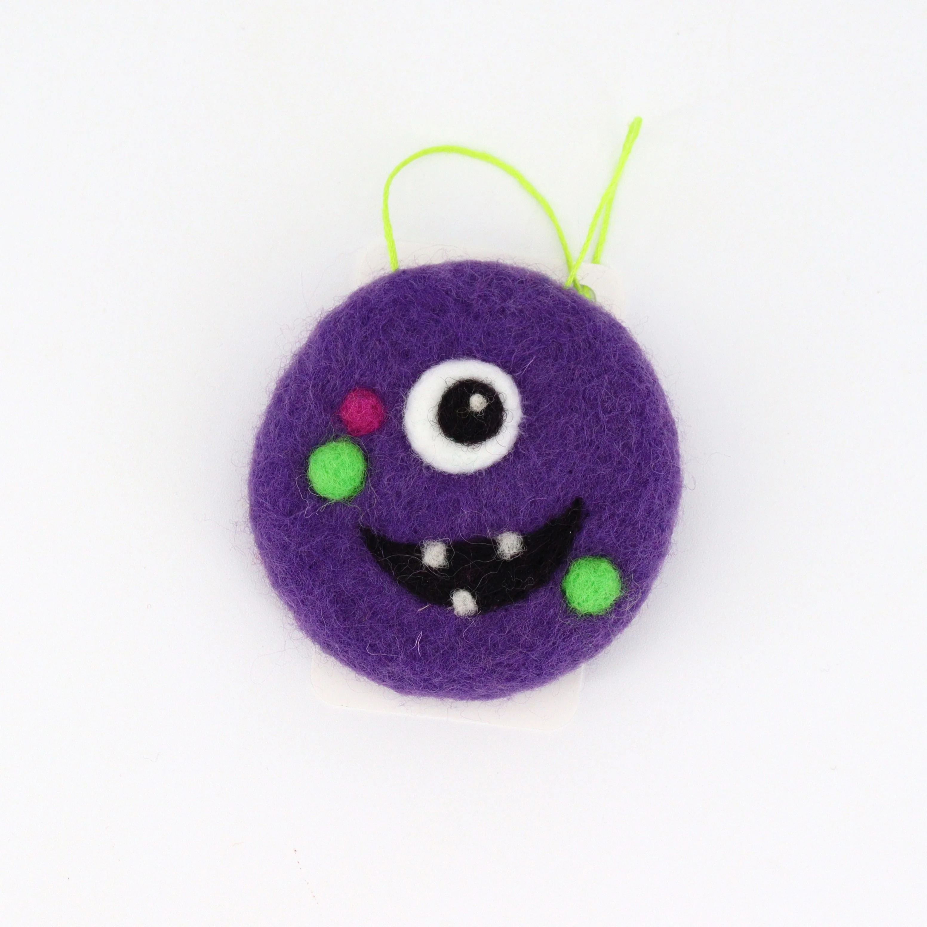 Flat Felted Monster Ornament - Image 2
