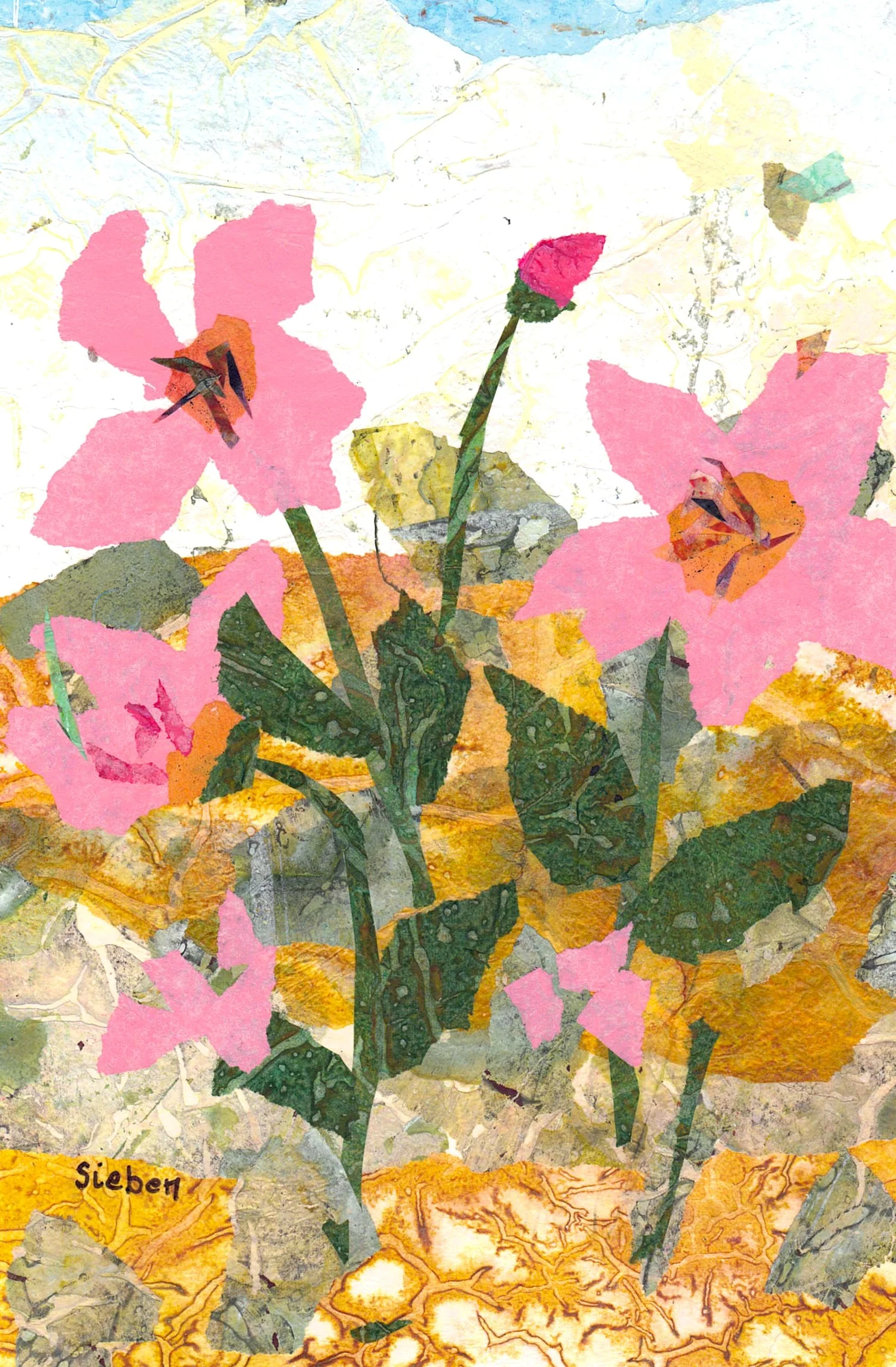 'Flora & Fauna Series' Original Collaged Art Card - Image 3