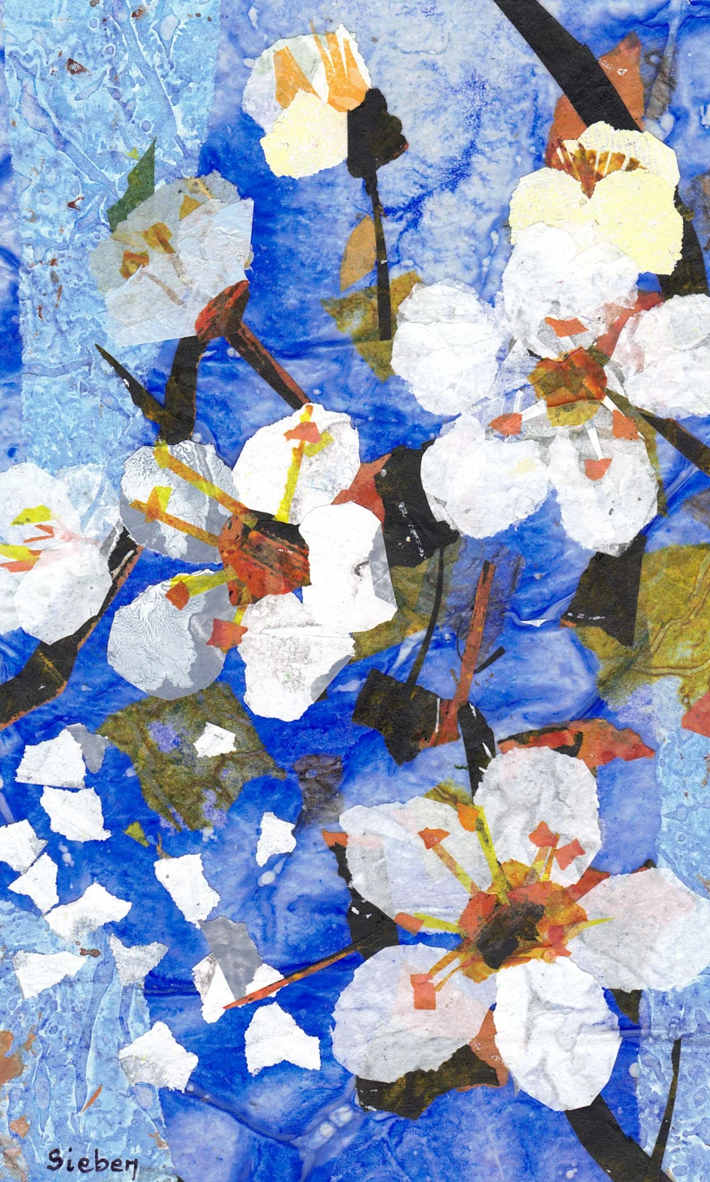 'Flora & Fauna Series' Original Collaged Art Card - Image 4